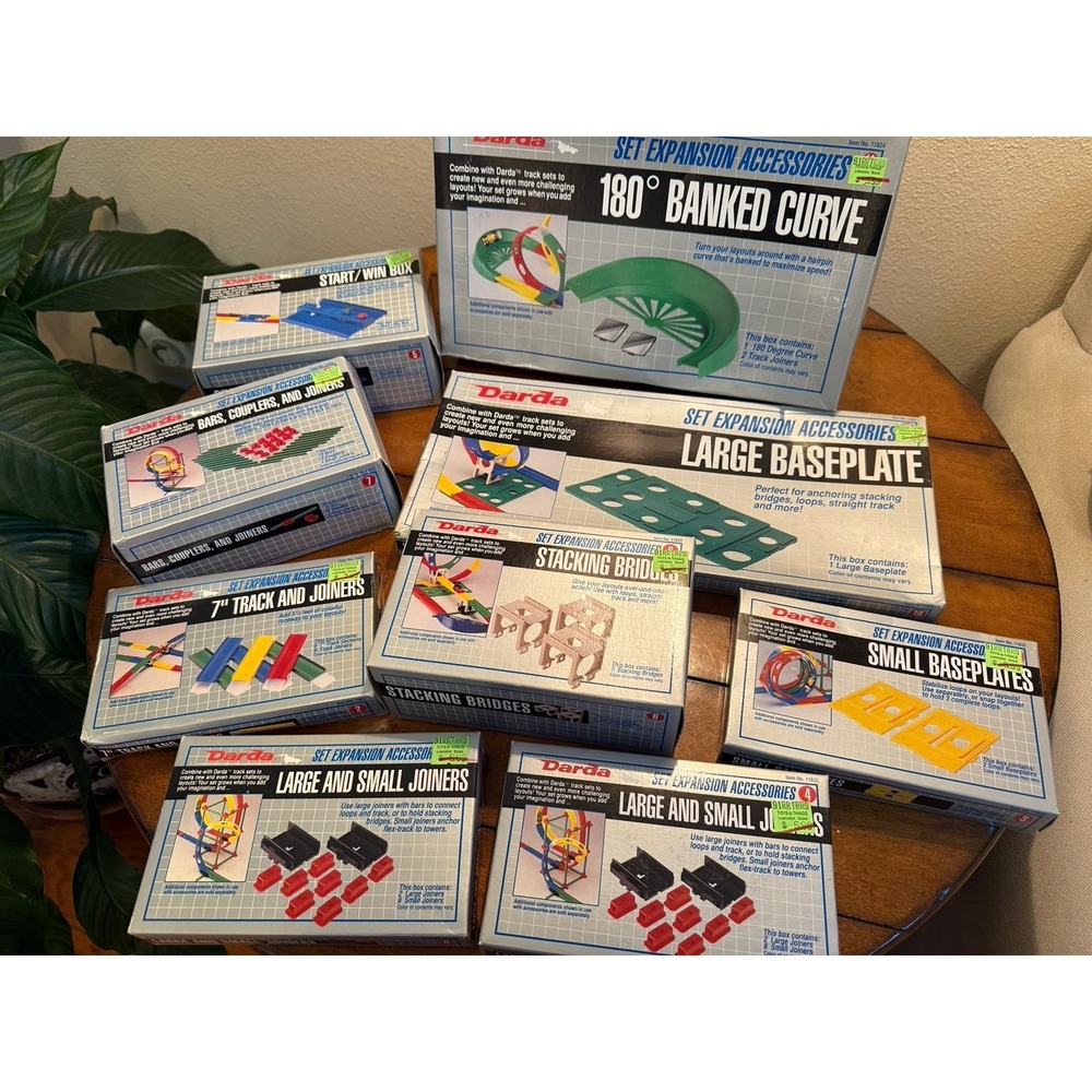 Darda Motors Race Track Mixed Lot 9 Unopened Boxes - Joiners , Baseplates , more